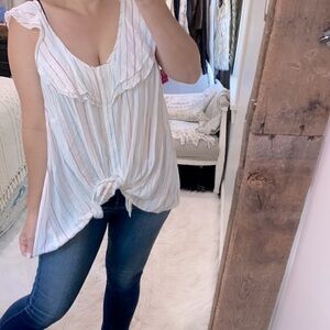 Ava & Viv boho striped top size 2X